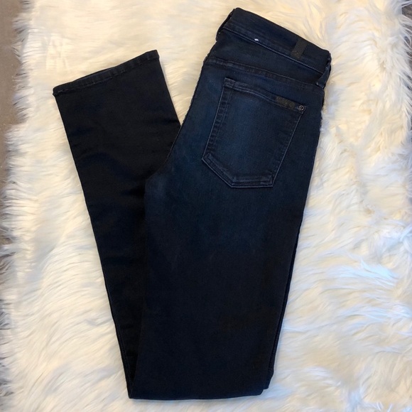 7 For All Mankind Denim - 5[7ForAllMankind] The Modern Straight dark denim
